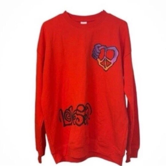 Zara Men's Orange Pullover Crewneck
Sweatshirt(Size Medium) - Picture 3 of 9